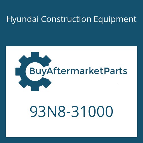 93N8-31000 Hyundai Construction Equipment PARTS MANUAL