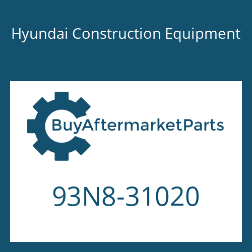 93N8-31020 Hyundai Construction Equipment SERVICE MANUAL