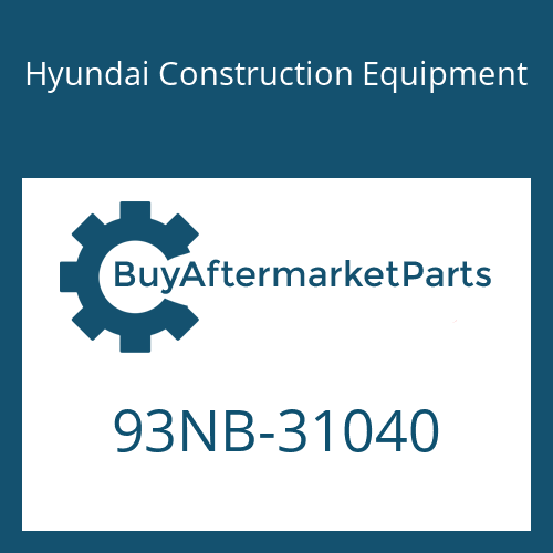 93NB-31040 Hyundai Construction Equipment MANUAL-OPERATOR