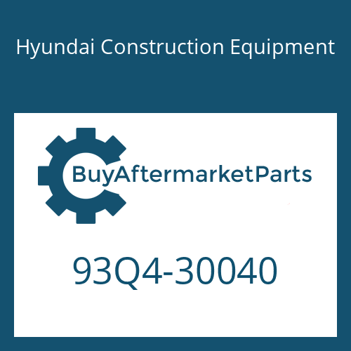 93Q4-30040 Hyundai Construction Equipment MANUAL-OPERATOR