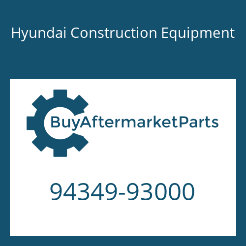 94349-93000 Hyundai Construction Equipment ADAPTER