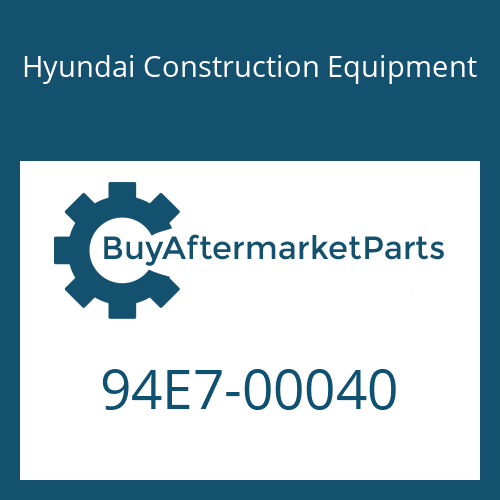94E7-00040 Hyundai Construction Equipment DECAL-NUMBER PLATE