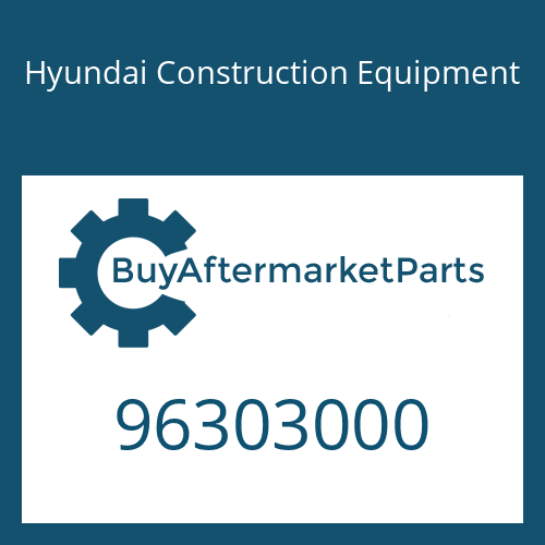 96303000 Hyundai Construction Equipment OVERFLOW HOSE