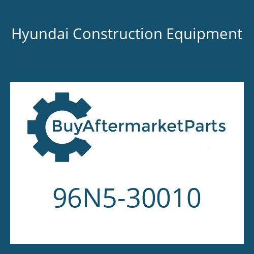 96N5-30010 Hyundai Construction Equipment OPERATORS MANUAL