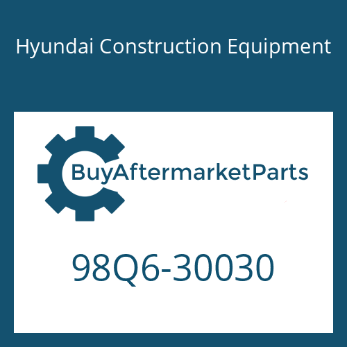 98Q6-30030 Hyundai Construction Equipment PARTS MANUAL