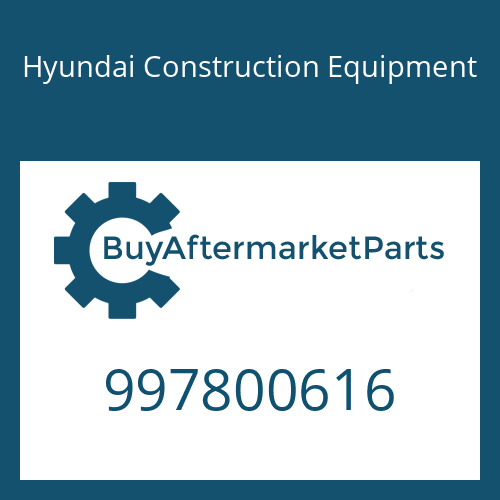997800616 Hyundai Construction Equipment BOLT