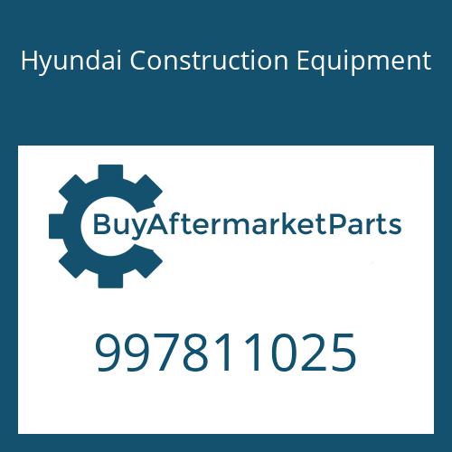 997811025 Hyundai Construction Equipment BOLT