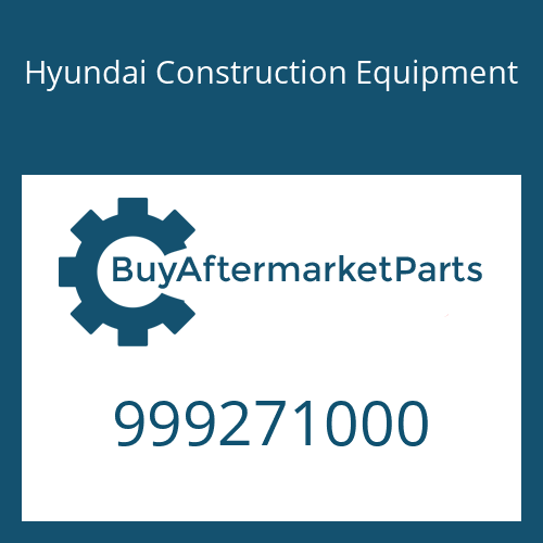 999271000 Hyundai Construction Equipment NUT