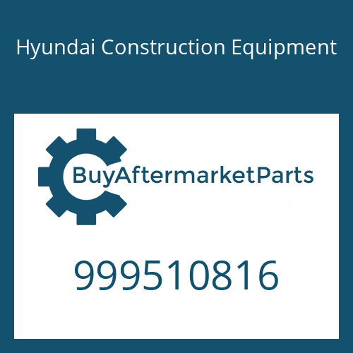 999510816 Hyundai Construction Equipment WASHER