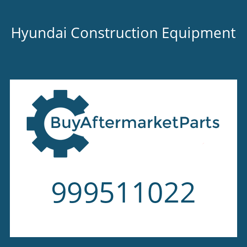 999511022 Hyundai Construction Equipment WASHER