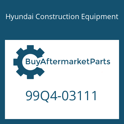 99Q4-03111 Hyundai Construction Equipment DECAL-LIFTING CHART