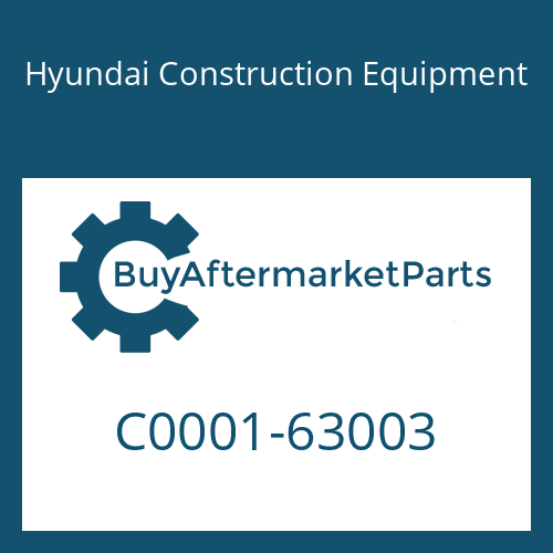 C0001-63003 Hyundai Construction Equipment CAP