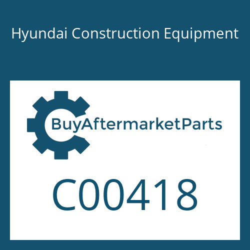 C00418 Hyundai Construction Equipment O-RING