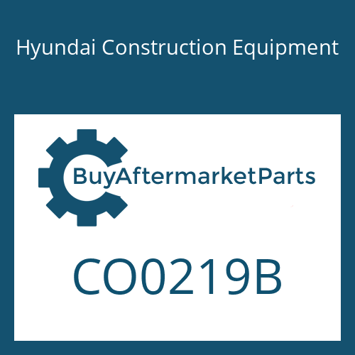 CO0219B Hyundai Construction Equipment O-RING