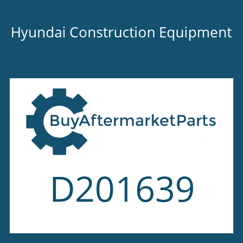 D201639 Hyundai Construction Equipment O-RING