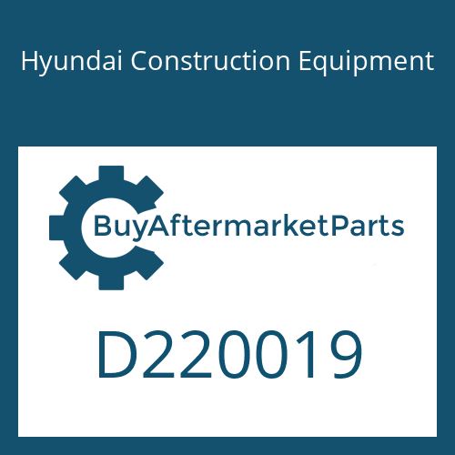D220019 Hyundai Construction Equipment O-RING