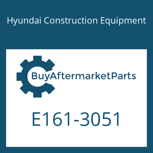 E161-3051 Hyundai Construction Equipment O-RING