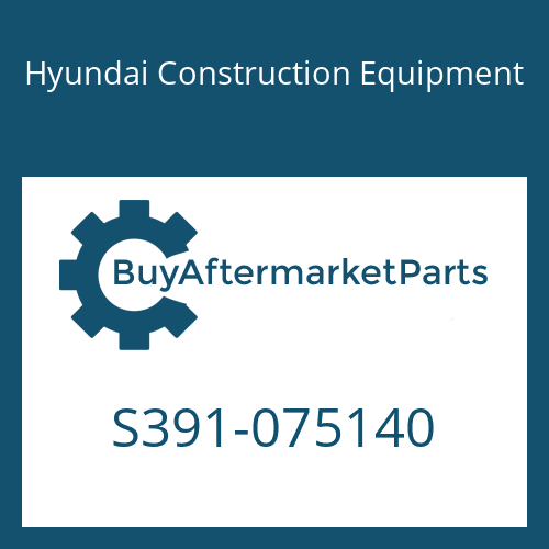 S391-075140 Hyundai Construction Equipment SHIM-ROUND 1.0
