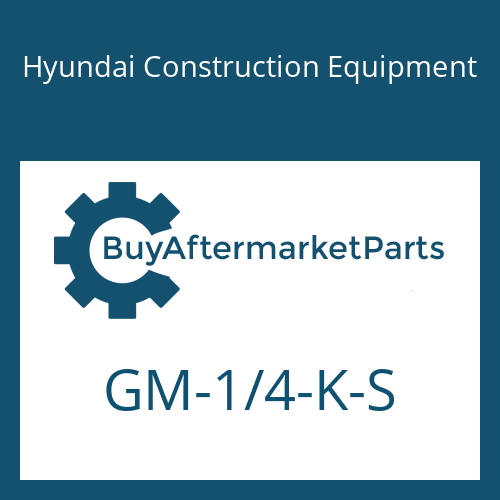 GM-1/4-K-S Hyundai Construction Equipment PLUG-HEX