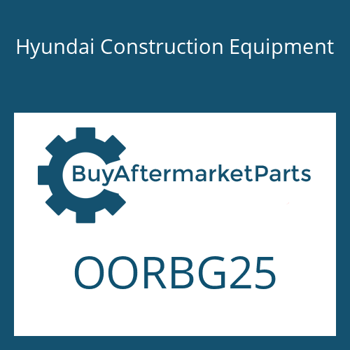 OORBG25 Hyundai Construction Equipment O-RING, R.C.V PEDAL