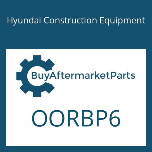 OORBP6 Hyundai Construction Equipment O-RING,MAIN PUMP