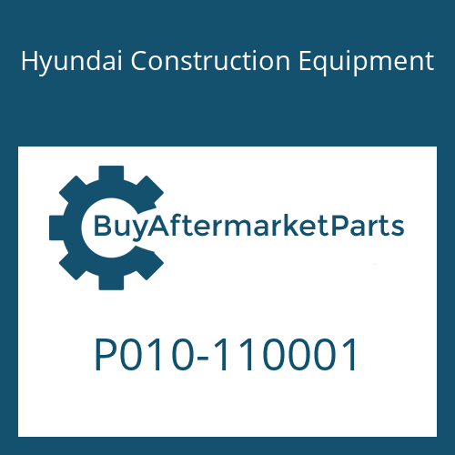 P010-110001 Hyundai Construction Equipment CONNECTOR