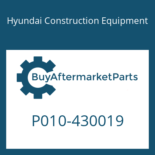 P010-430019 Hyundai Construction Equipment CONNECTOR