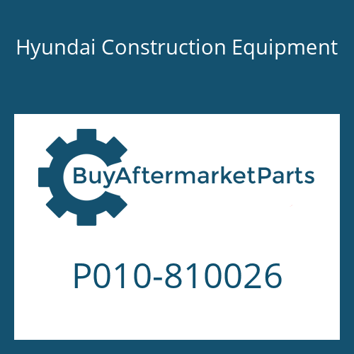 P010-810026 Hyundai Construction Equipment CONNECTOR