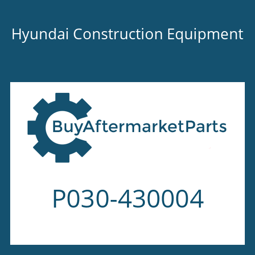 P030-430004 Hyundai Construction Equipment ELBOW-45°
