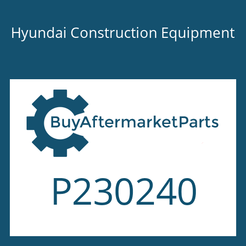 P230240 Hyundai Construction Equipment BEARING