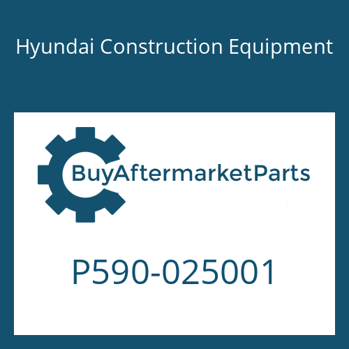 P590-025001 Hyundai Construction Equipment O-RING