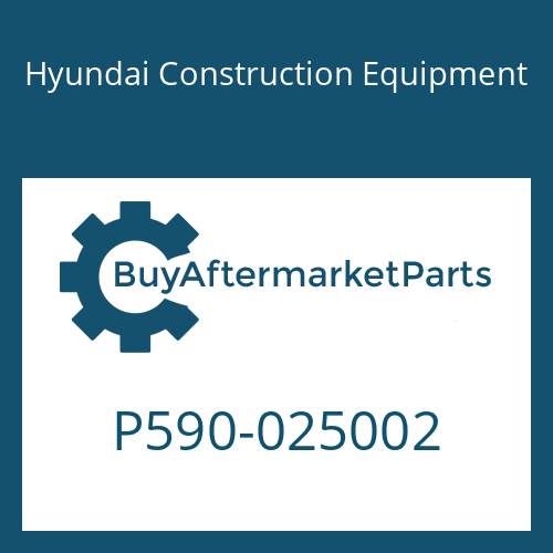 P590-025002 Hyundai Construction Equipment O-RING