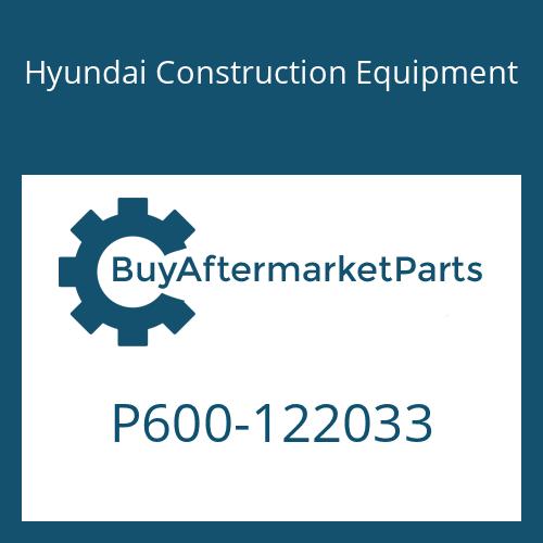 P600-122033 Hyundai Construction Equipment HOSE ASSY