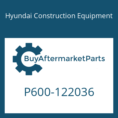 P600-122036 Hyundai Construction Equipment HOSE ASSY-THD