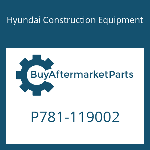 P781-119002 Hyundai Construction Equipment STRIP-WEATHER/METER