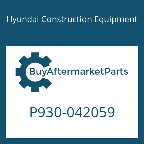 P930-042059 Hyundai Construction Equipment HOSE ASSY-ORFS&THD