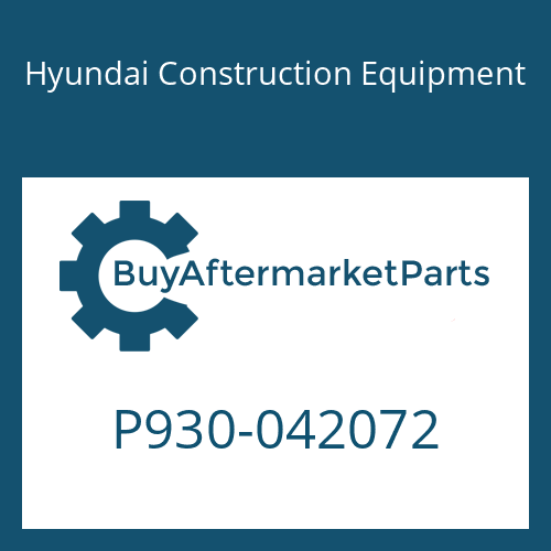 P930-042072 Hyundai Construction Equipment HOSE ASSY-ORFS&THD