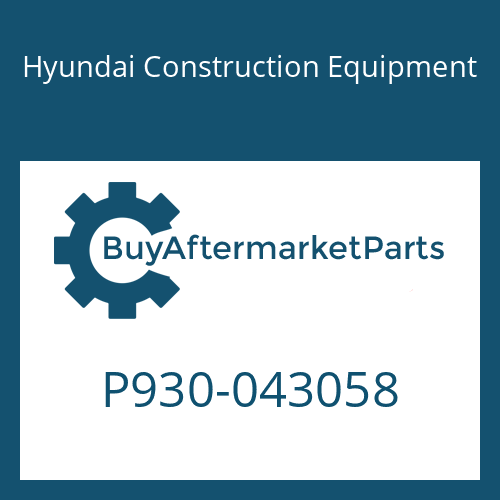 P930-043058 Hyundai Construction Equipment HOSE ASSY-ORFS&THD