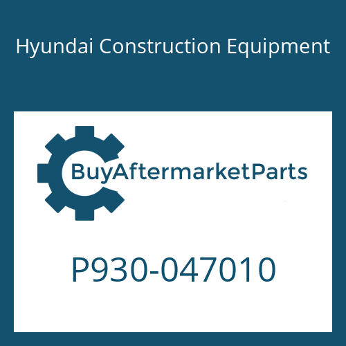 P930-047010 Hyundai Construction Equipment HOSE ASSY-ORFS&THD