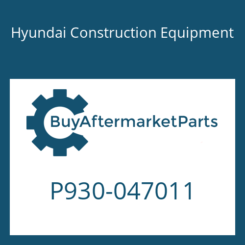 P930-047011 Hyundai Construction Equipment HOSE ASSY-ORFS&THD