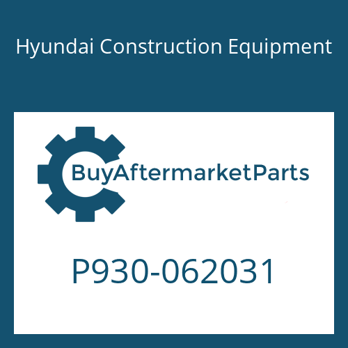 P930-062031 Hyundai Construction Equipment HOSE ASSY-ORFS&THD