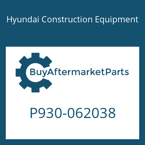 P930-062038 Hyundai Construction Equipment HOSE ASSY-ORFS&THD
