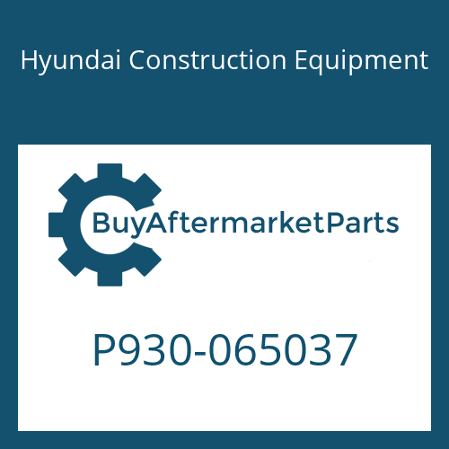 P930-065037 Hyundai Construction Equipment HOSE ASSY-ORFS&THD