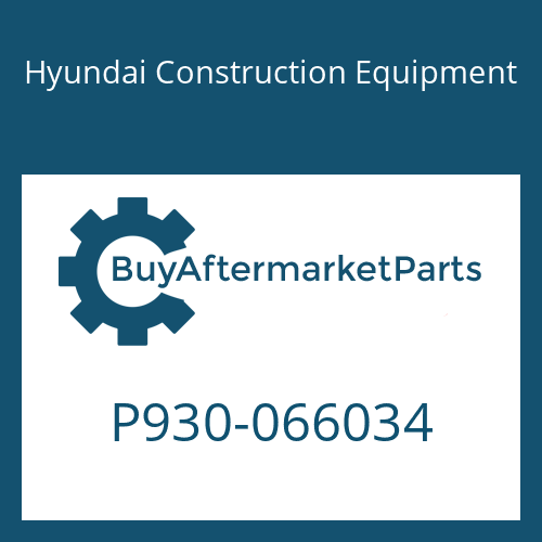P930-066034 Hyundai Construction Equipment HOSE ASSY-ORFS&THD