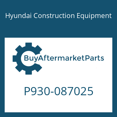 P930-087025 Hyundai Construction Equipment HOSE ASSY-ORFS&THD