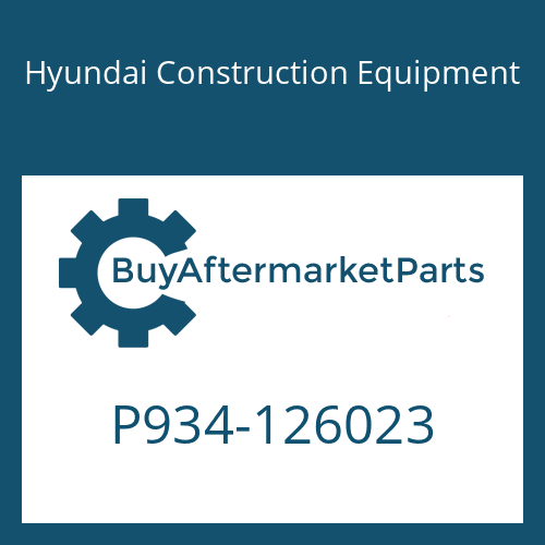P934-126023 Hyundai Construction Equipment HOSE ASSY