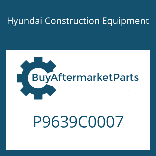 P9639C0007 Hyundai Construction Equipment UNLOADER CHECK V/V