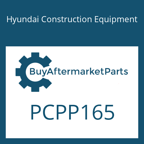 PCPP165 Hyundai Construction Equipment O-RING
