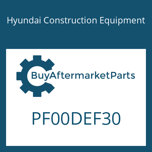 PF00DEF30 Hyundai Construction Equipment GROMMET