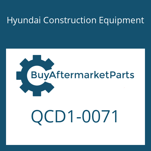 QCD1-0071 Hyundai Construction Equipment 600-150-100 CARTON DOUBLE BOX